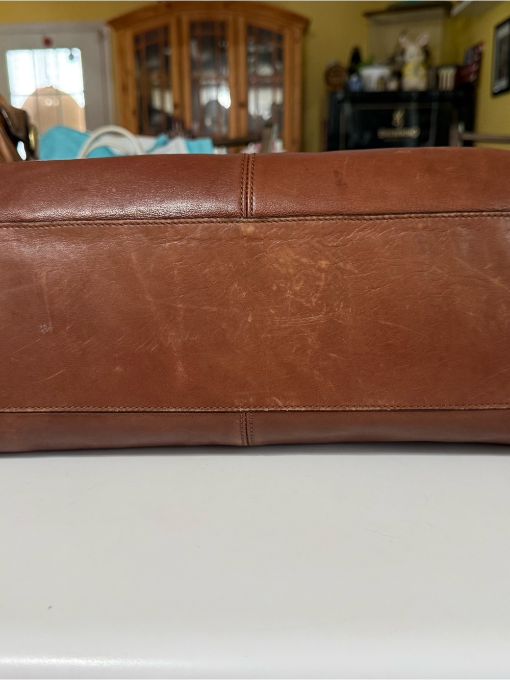 Coach Brown Leather Shoulder Bag with Double Straps - Picture 9 of 9